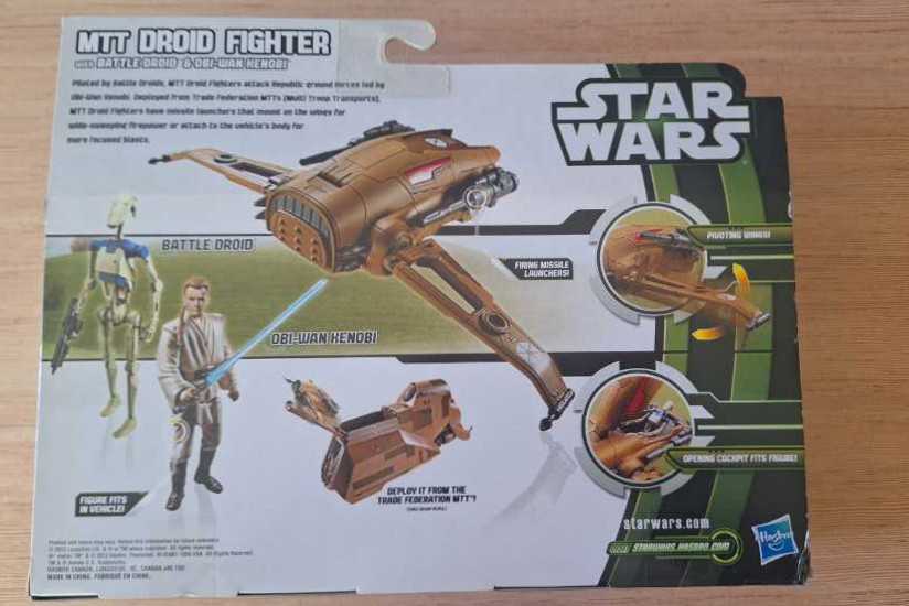 Mtt Droid Fighter Vehicle With Battle Droid And Obi-wan Kenobi Figure  (Star Wars) action figure collectible [Barcode 653569786375] - Main Image 2