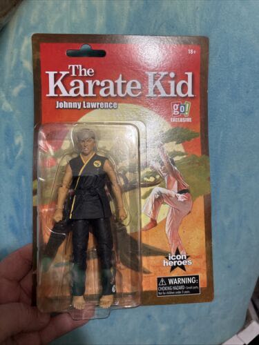 Icon Heroes The Karate Kid Johnny Lawrence Go! Exclusive! Sealed Great Card!