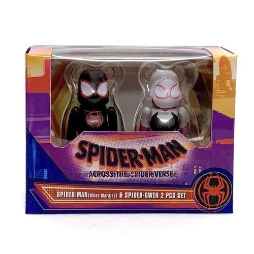 Be＠rbrick Morales）＆ 2pcs Set Medicom Toy New Japan Spider Gwen Man（miles