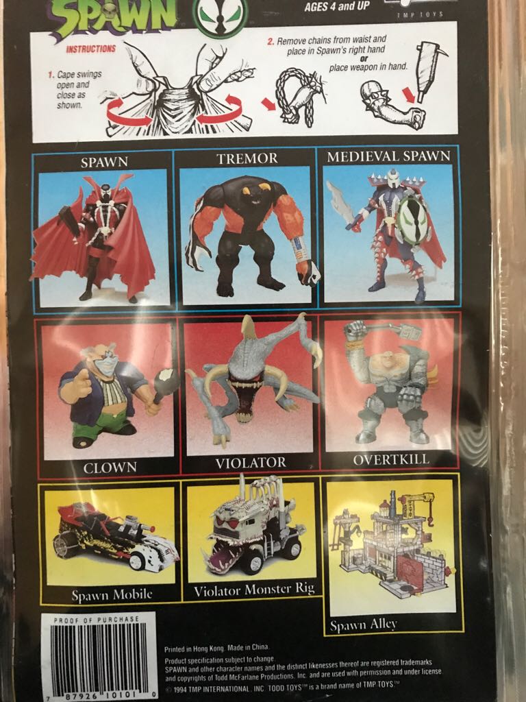 Spawn (Mask Less Variant) - Todd Toys (Spawn Series 1) action figure collectible - Main Image 2