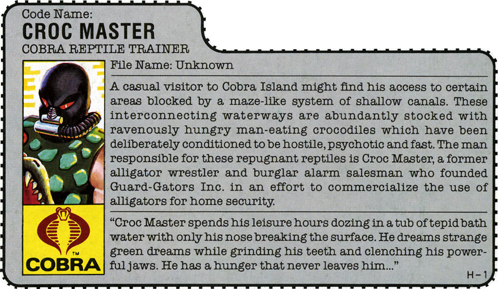 Cobra - Croc Master (v1) - Hasbro (G.I. Joe Vintage) action figure collectible - Main Image 4