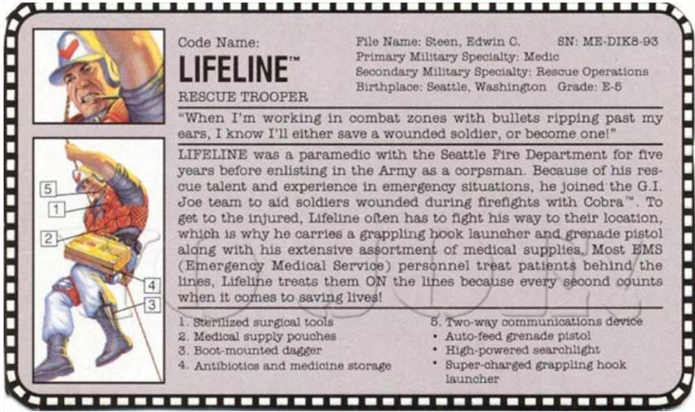 Lifeline V4 - Hasbro (G I Joe Battle Corp) action figure collectible - Main Image 3