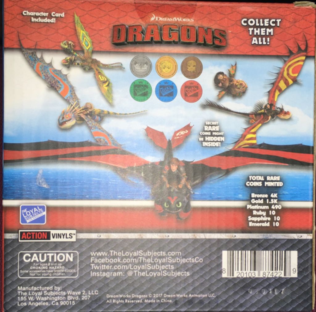 Dreamworks Dragons Action Vinyl Stormfly - Viacom/The Loyal Subjects action figure collectible - Main Image 2