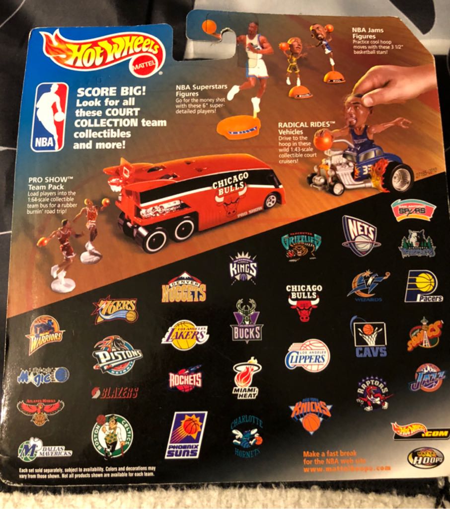 #3 Allen Iverson 76ers - Mattel (Hot Wheels) action figure collectible - Main Image 2