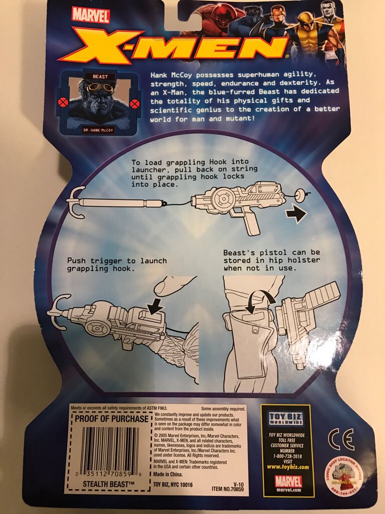 X-men Stealth Beast - Toybiz action figure collectible - Main Image 2