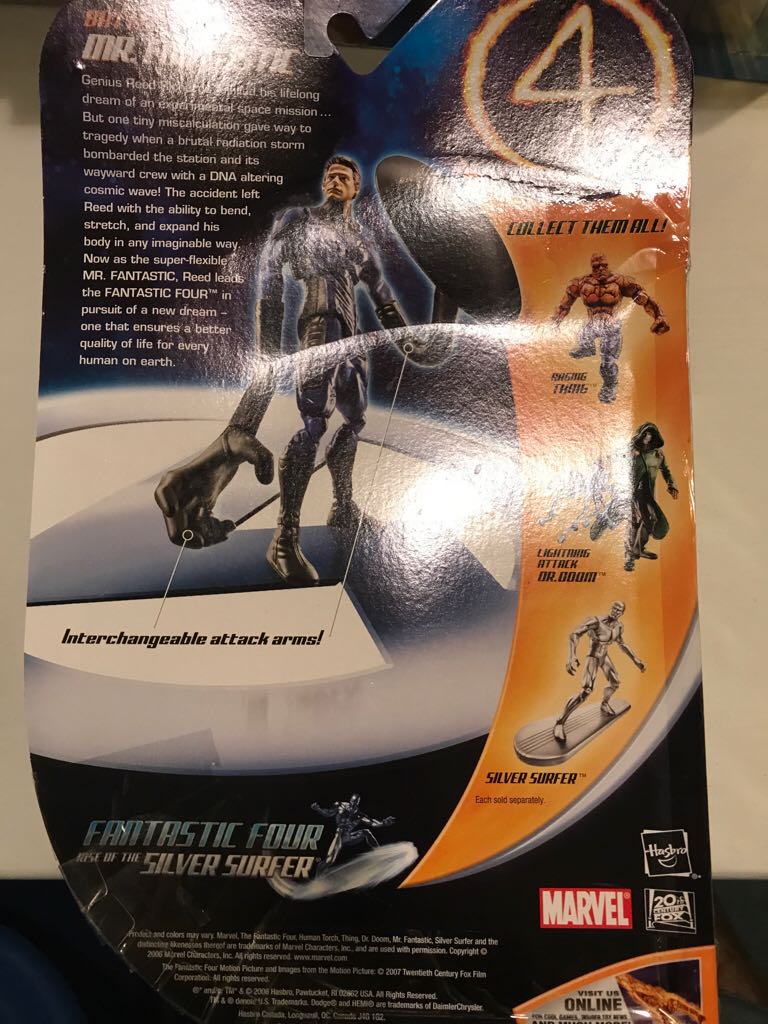 Fantastic Four Rise Of The Silver Surfer Battle Stretch Mr. Fantastic  action figure collectible - Main Image 2