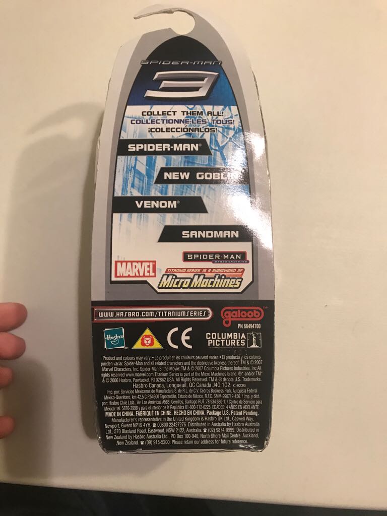 Marvel Titanium Series Black Spiderman - Hasbro (Spider-Man 3 Titanium Series) action figure collectible - Main Image 2