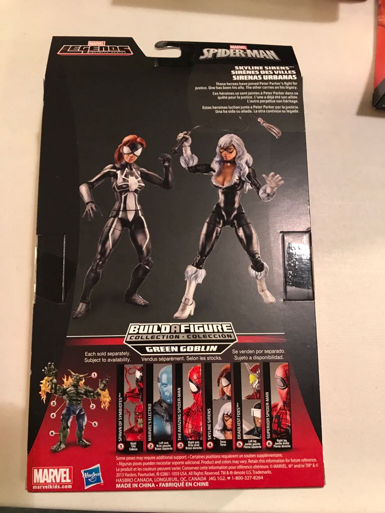 Marvel Legends Build A Figure Green Goblin Skyline Sirens Spider Woman  action figure collectible - Main Image 2
