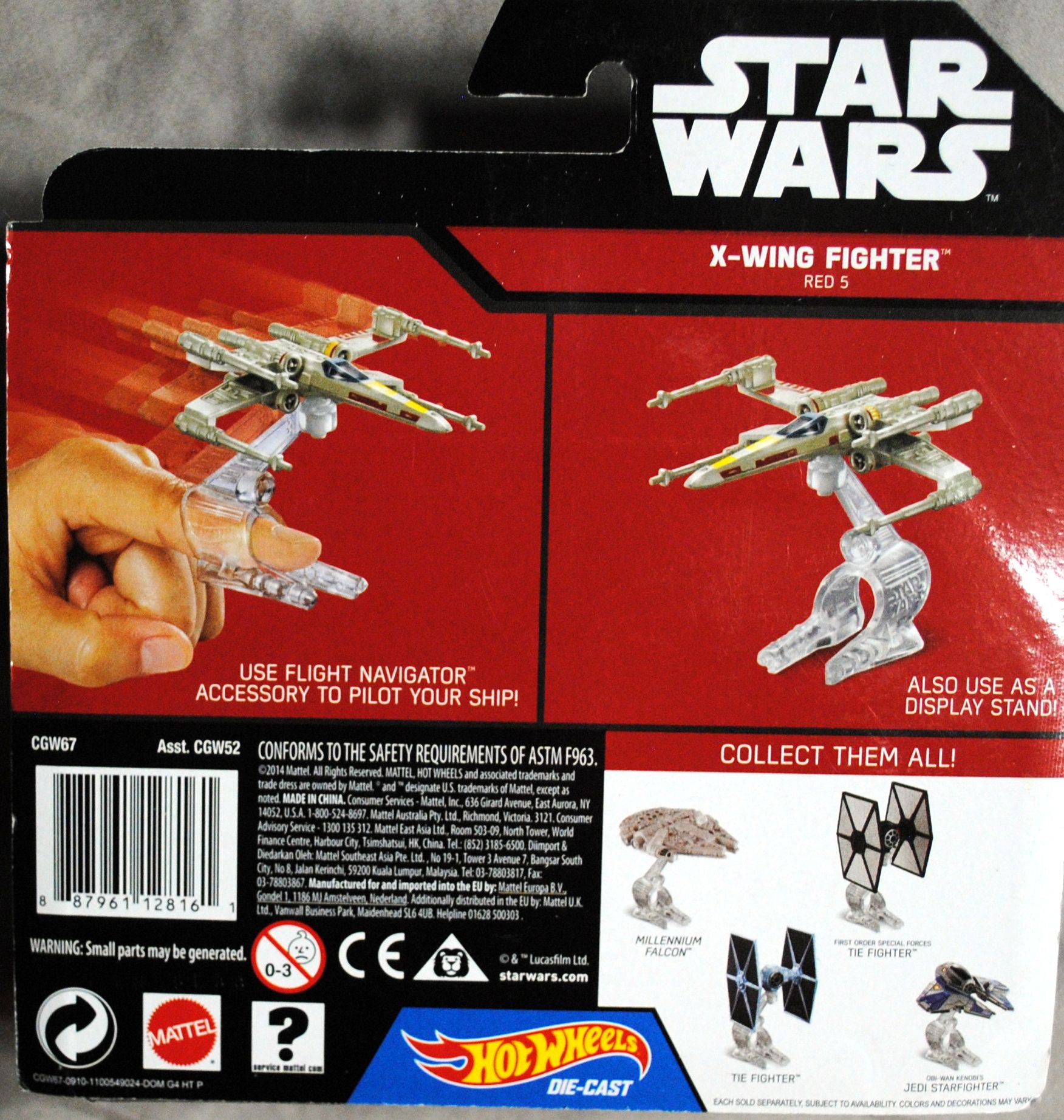 Hot Wheels Star Wars Vehicle X-Wing FingtervRed 5 TFA - Hot Wheels from Mattel (Star Wars Hot Wheels) action figure collectible - Main Image 2