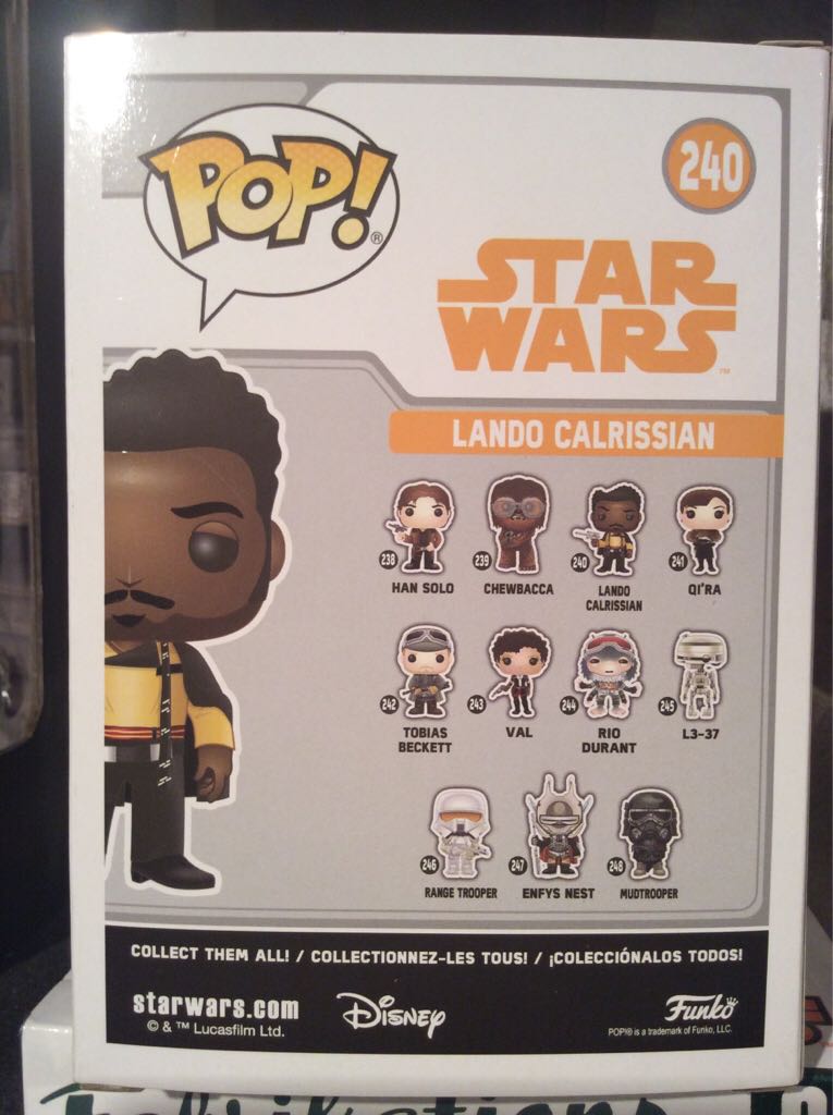 240 Lando Calrissian - Funko (Star Wars Pop) action figure collectible - Main Image 2