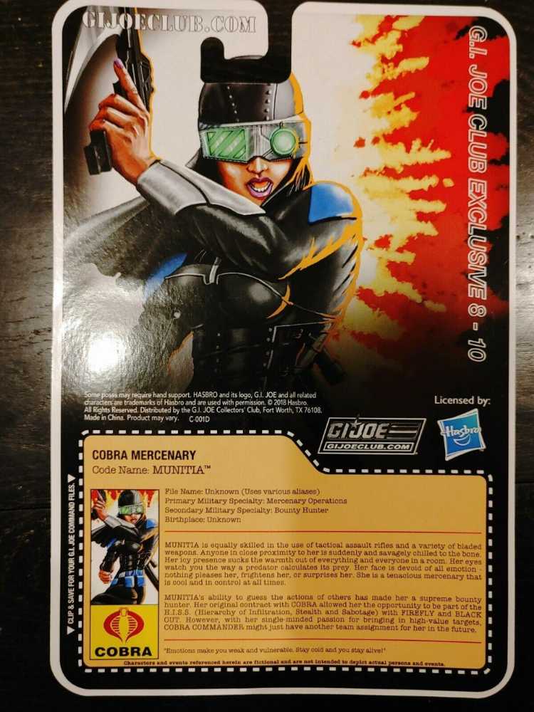 Munitia (FSS 8.0) - Fun Publications (V - G.I. Joe Club Figures) action figure collectible - Main Image 3