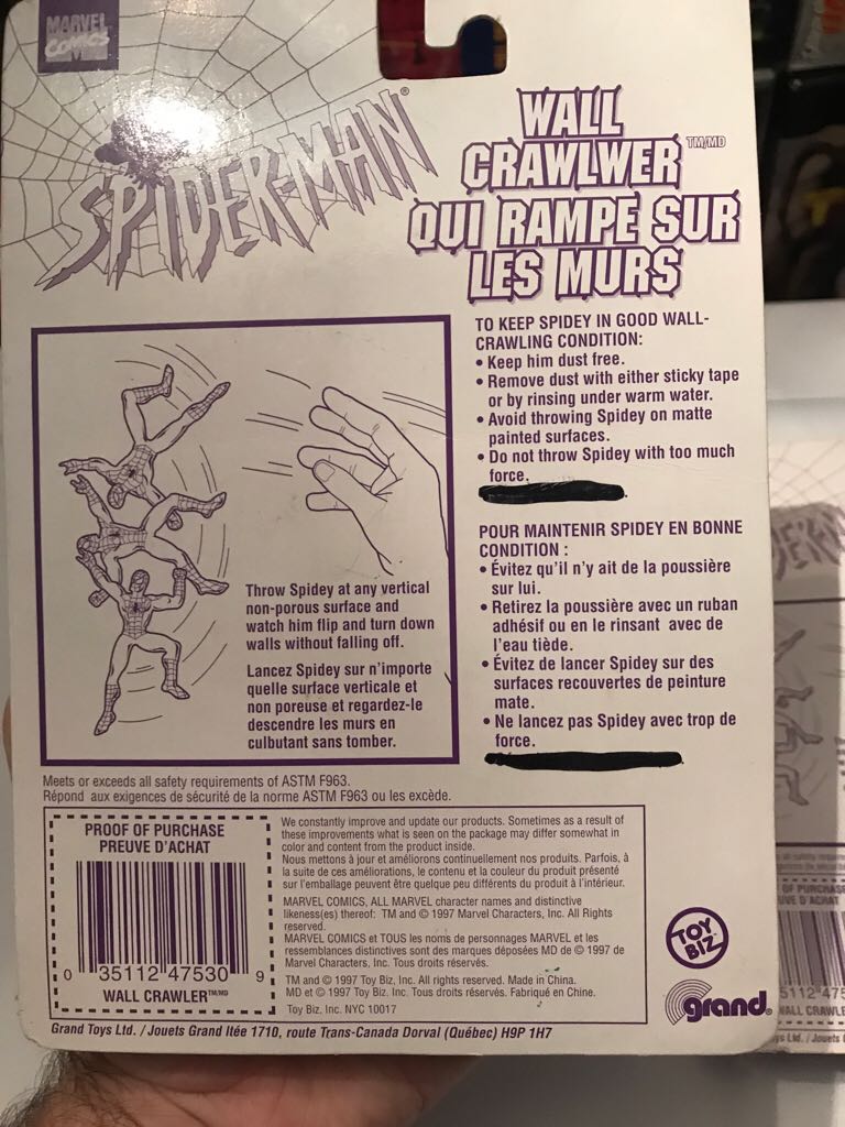 Spiderman Red Wallcrawler  action figure collectible - Main Image 2