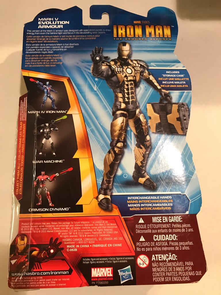 Iron Man The Armoured Avenger Marvel Legends - Mark V Evolution Armour  action figure collectible - Main Image 2