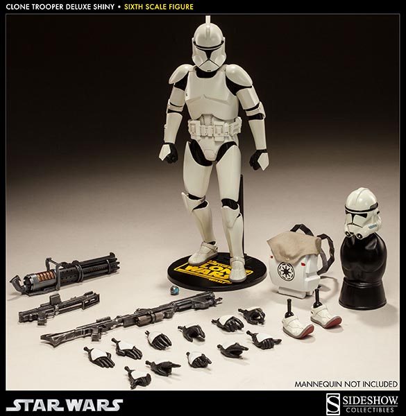 Clone Trooper Deluxe: Shiny - Sideshow Collectibles (Sixth Scale Figures) action figure collectible - Main Image 2