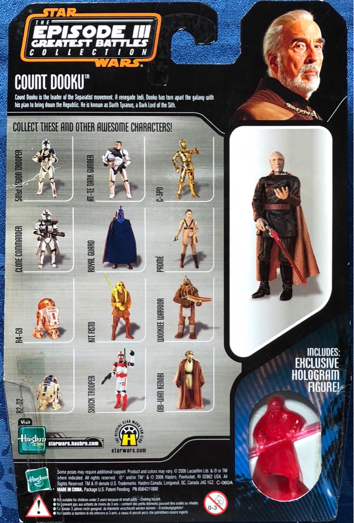 EGB04 - Count Dooku - Kenner/Hasbro (Star Wars - The Episode III Greatest Battles) action figure collectible - Main Image 2