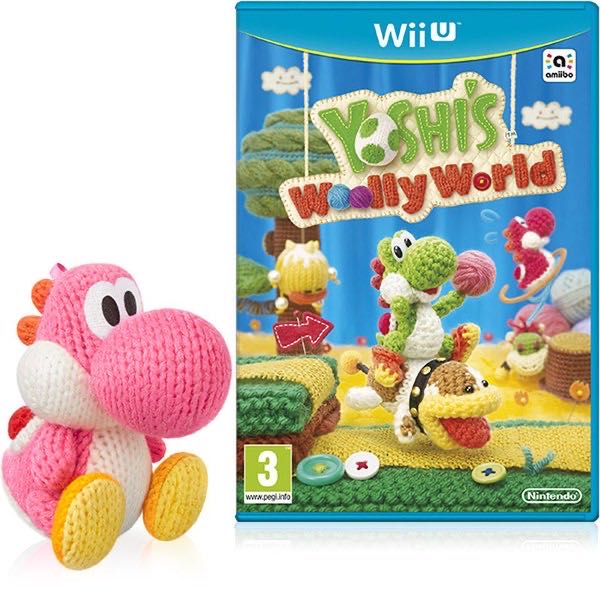 Amiibo (Yoshi’s Wolly World): Pink Yoshi - Nintendo (Yoshi’s Wooly World) action figure collectible - Main Image 3