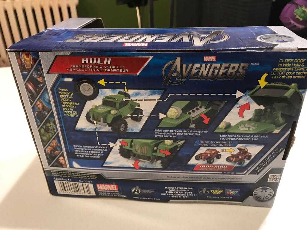Avengers Hulk Transforming Vehicle  action figure collectible - Main Image 2