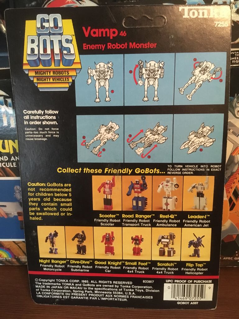 Vamp - Tonka (Go Bots) action figure collectible - Main Image 2
