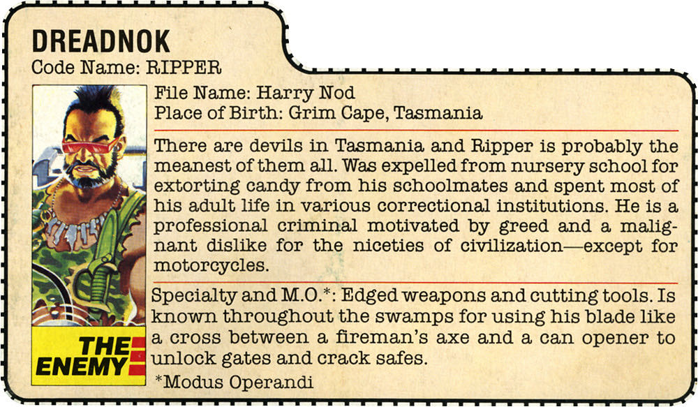 Ripper (v1) - Hasbro (GI Joe: A Real American Hero) action figure collectible - Main Image 3