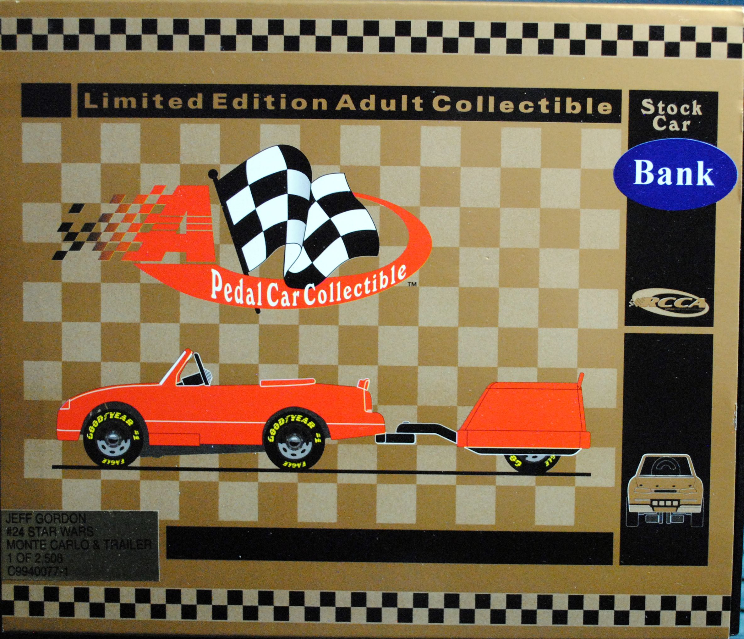 Nascar Jeff Gordon #24 1999 Chevrolet Monte Carlo & Trailer Star Wars Episode I - Pedal Car Collectible (NASCAR Star Wars) action figure collectible - Main Image 2