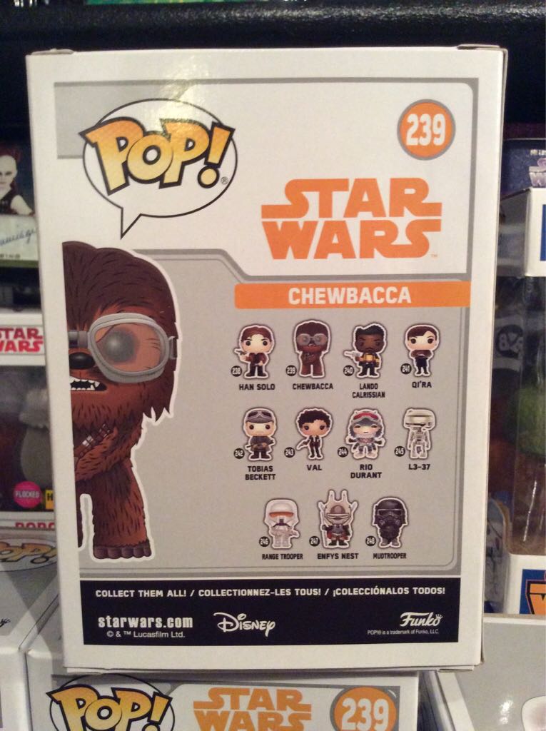 #239 Chewbacca  (Pop) action figure collectible - Main Image 2