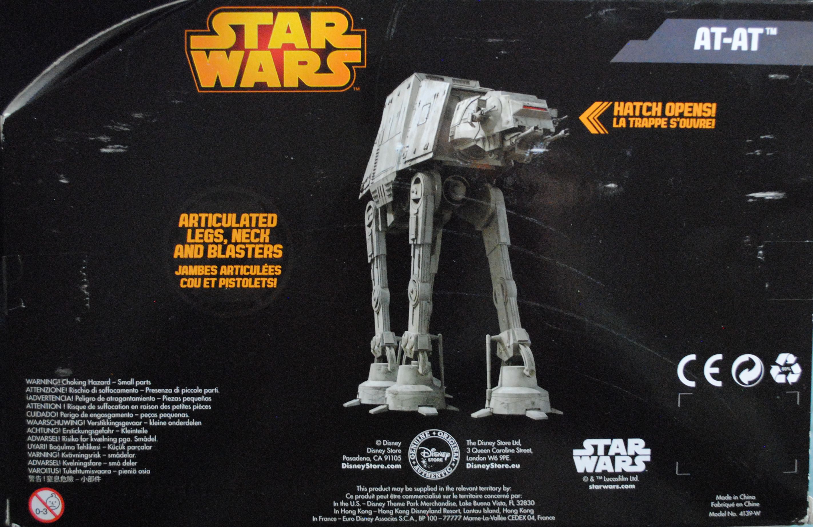 Disney Diecast Star Wars Vehicle: At-At Black Box ESB - Disney Store (Disney Diecast Vehicles) action figure collectible - Main Image 2
