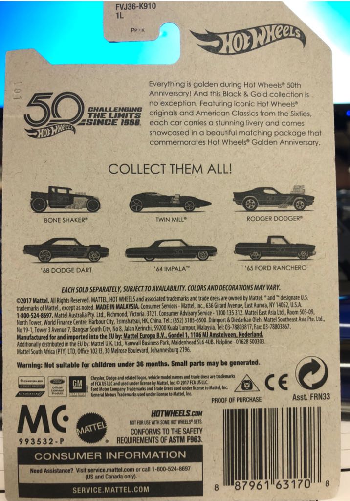 Hot Wheels 50th Camero - Hot Wheels by Mattel (Hot Wheels) action figure collectible - Main Image 2