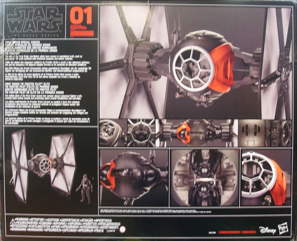 Star Wars - The Black Series: Red Vehicle: First Order Special Forces Tie Fighter - Hasbro (Star Wars The Black Series) action figure collectible - Main Image 2