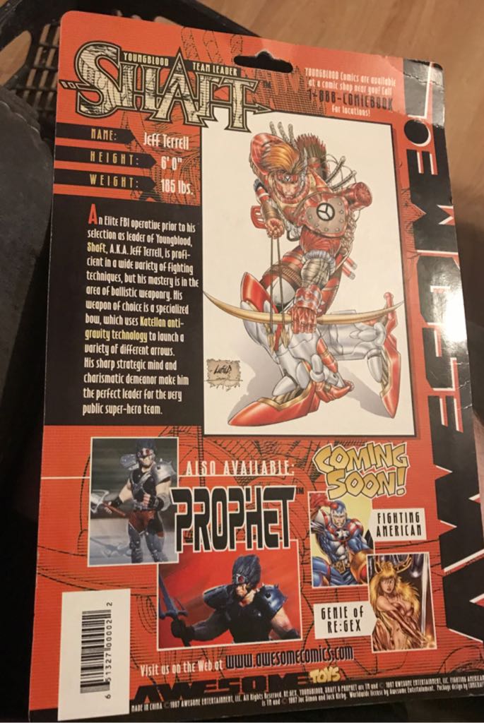 Youngblood Team Leader Shaft - Awesome Toys (Rob Liefeld’s Youngblood) action figure collectible - Main Image 2