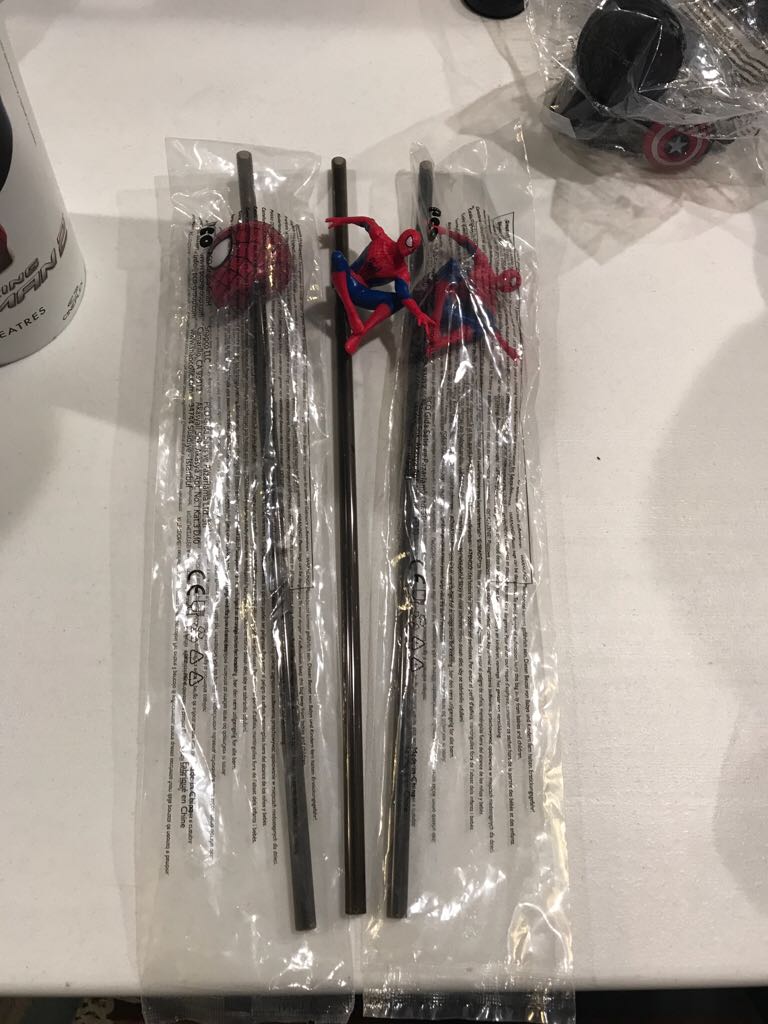 Spider-Man Theatre Exclusive Straws  action figure collectible - Main Image 1