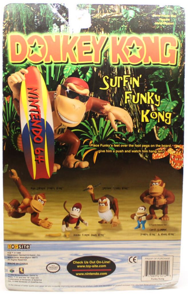 Toy Site Surfin’ Funky Kong - Toy Site (Donkey Kong) action figure collectible - Main Image 2