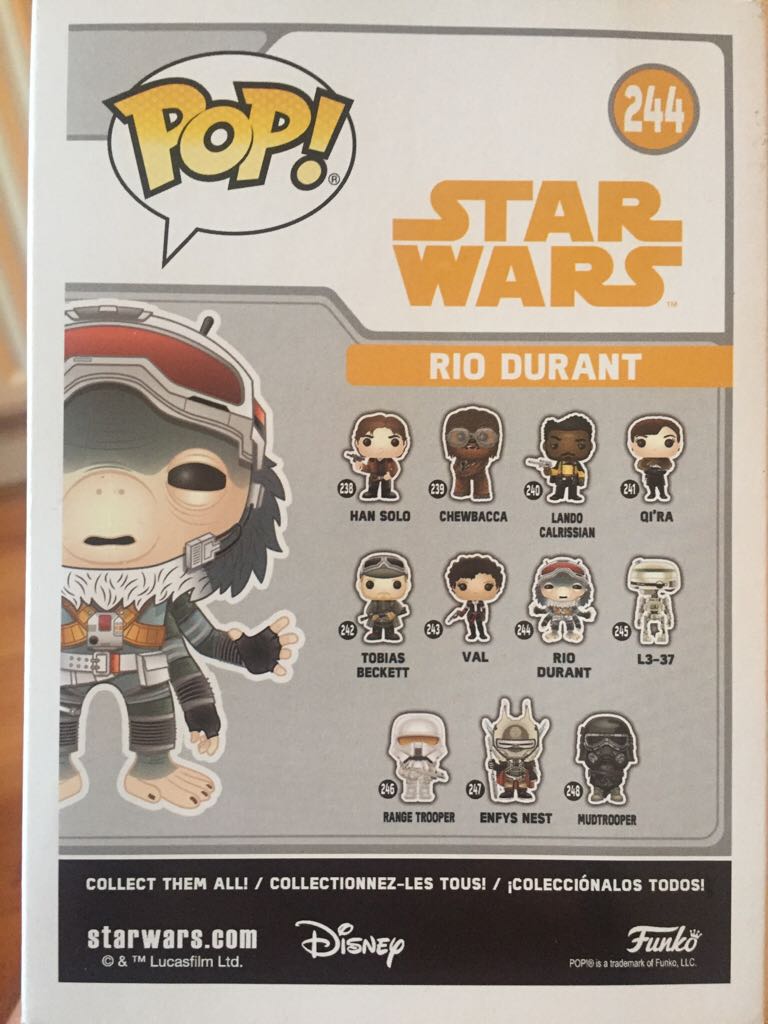 244 Rio Durant - Funko (Star Wars Pop) action figure collectible - Main Image 2