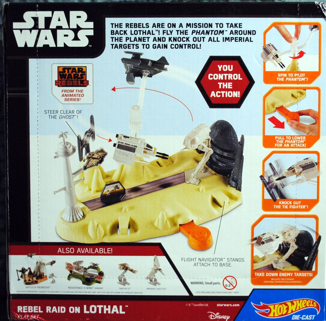 Hot Wheels Star Wars Playset Rebels Raid on Lothal SWR - Hot Wheels from Mattel (Star Wars Hot Wheels) action figure collectible - Main Image 2