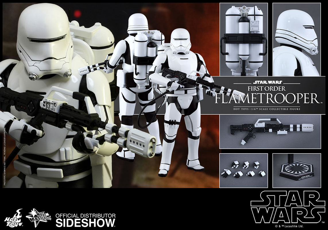 First Order Flametrooper - Hot Toys (Sixth Scale Figures) action figure collectible - Main Image 2