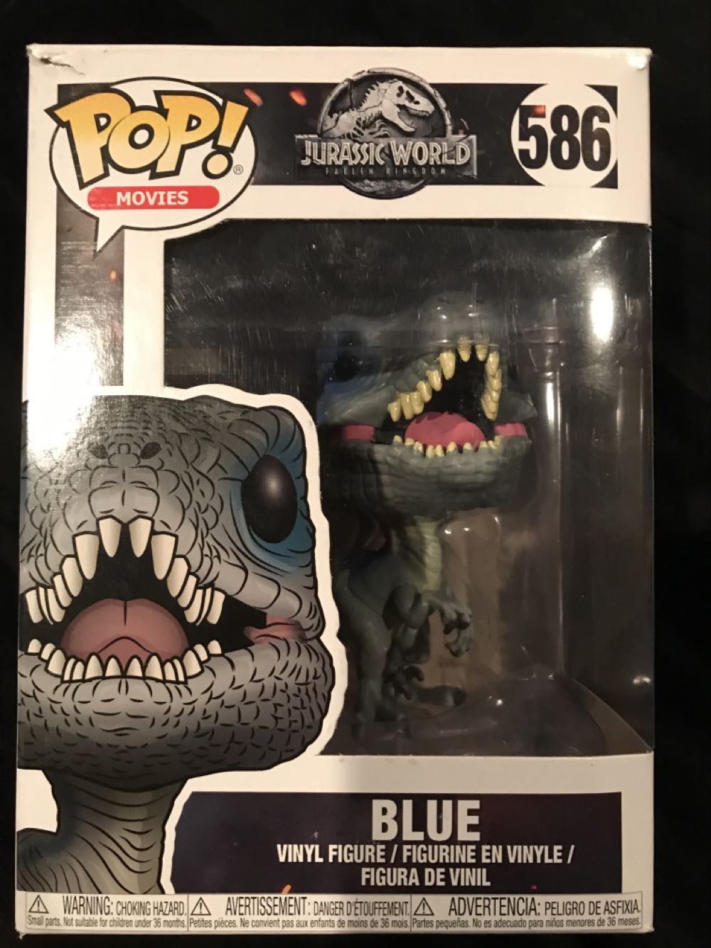 Blue - Funko Pop Movies (Jurassic World) action figure collectible [Barcode 889698309806] - Main Image 2