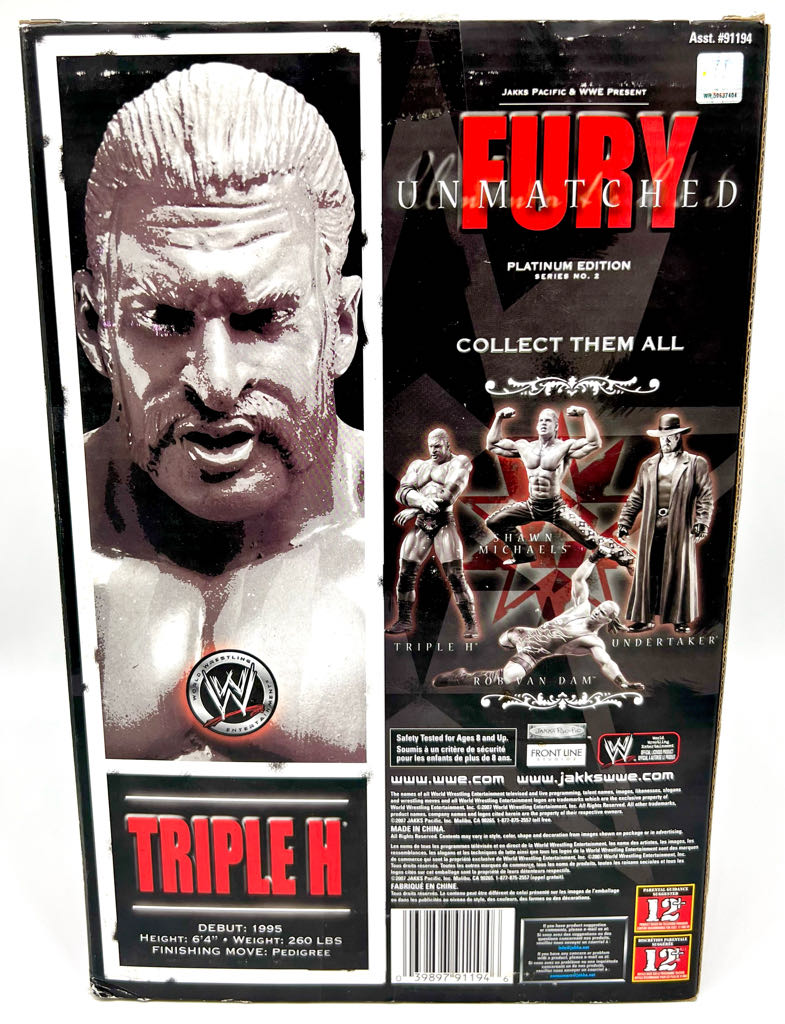 Undertaker 2007)(In Box) - JAKKS Pacific, Inc. (WWE Unmatched Fury Series) action figure collectible [Barcode 039897911946] - Main Image 2