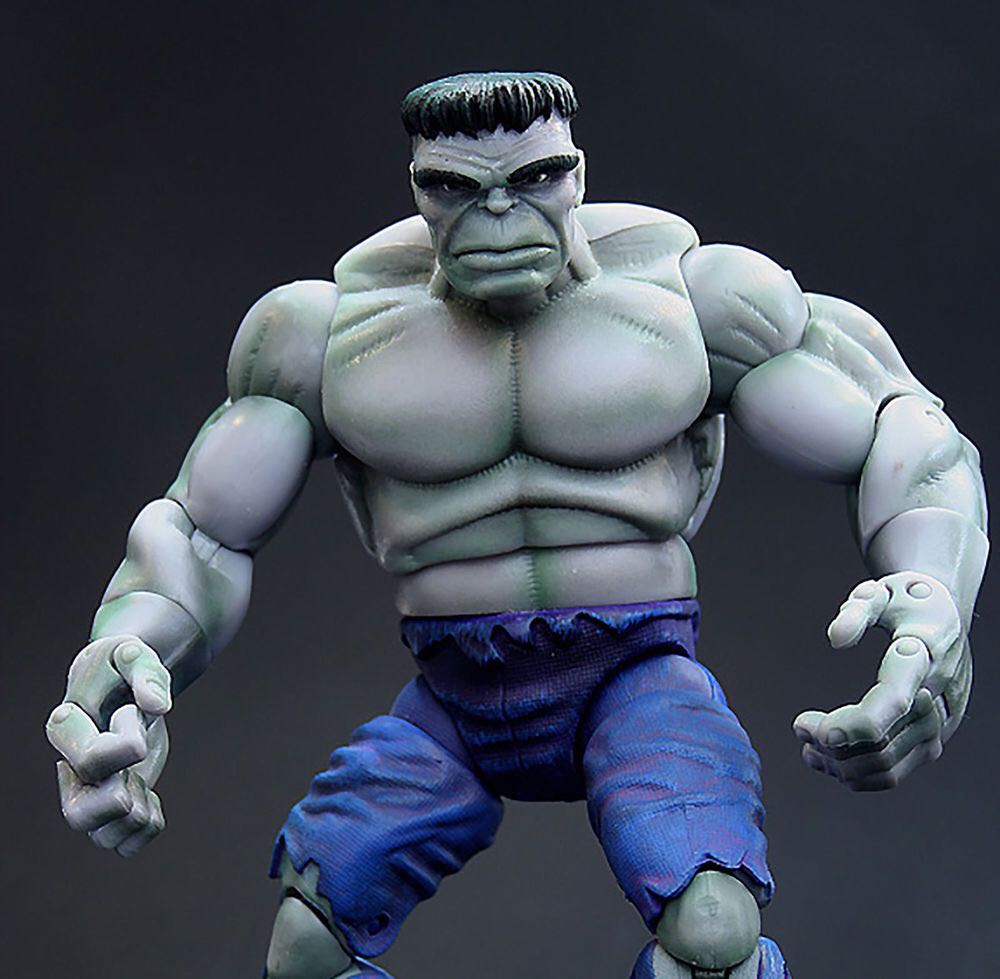 Hulk Gray  - Toy Biz (Marvel Legends Galactus Series) action figure collectible - Main Image 2