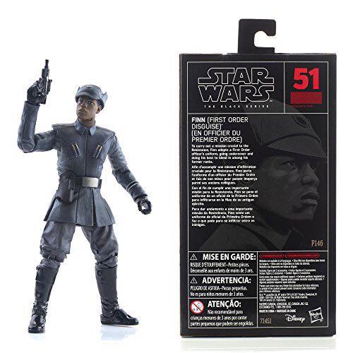 Finn First Order Officer Disguise Episode VIII TLJ - Hasbro (Star Wars The Black Series 6”) action figure collectible - Main Image 4