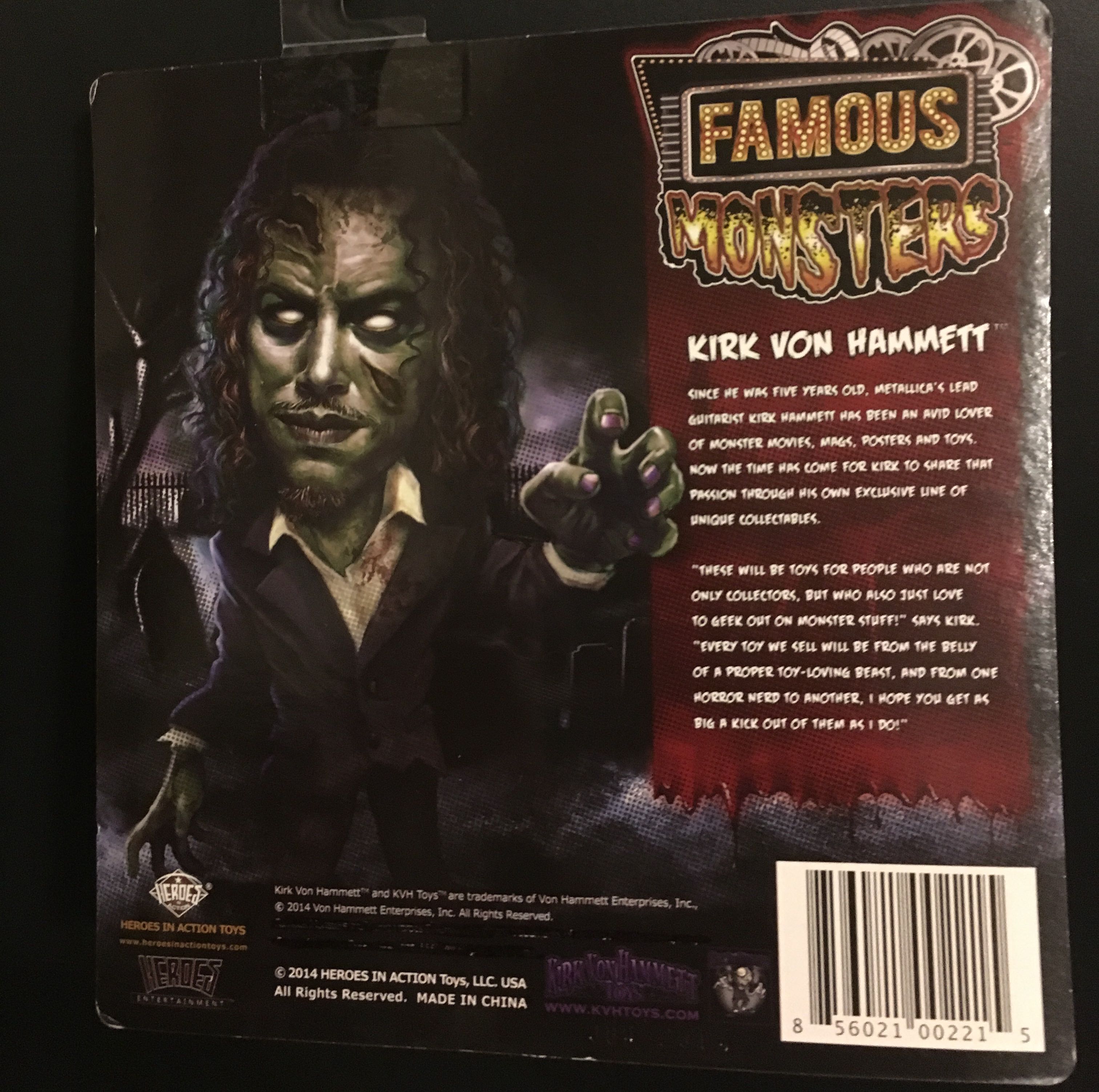 Famous Monsters Jr. - Heroes In Action Toys (Horror) action figure collectible [Barcode 856021002215] - Main Image 2
