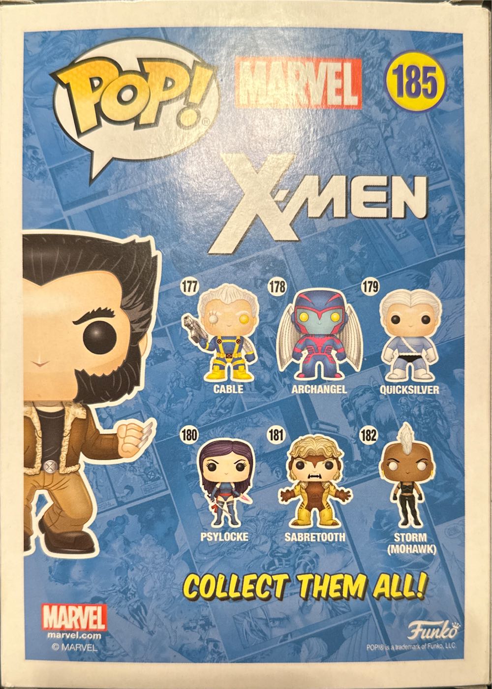 Funko X-Men #185 Logan  (Funko Pop) action figure collectible [Barcode 889698124584] - Main Image 2