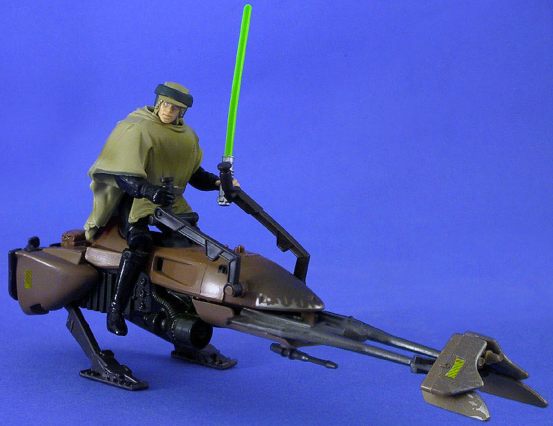 Speeder Bike w/ Luke Skywalker (Endor) - Hasbro (Star Wars: Episode VI - Return Of The Jedi) action figure collectible [Barcode 076281696515] - Main Image 4