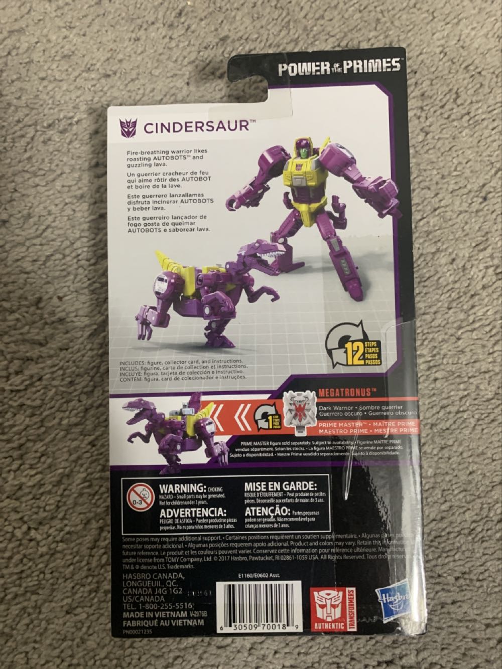 Transformers Power Of The Primes Cindersaur - Hasbro (Power Of The Primes) action figure collectible [Barcode 630509700189] - Main Image 2