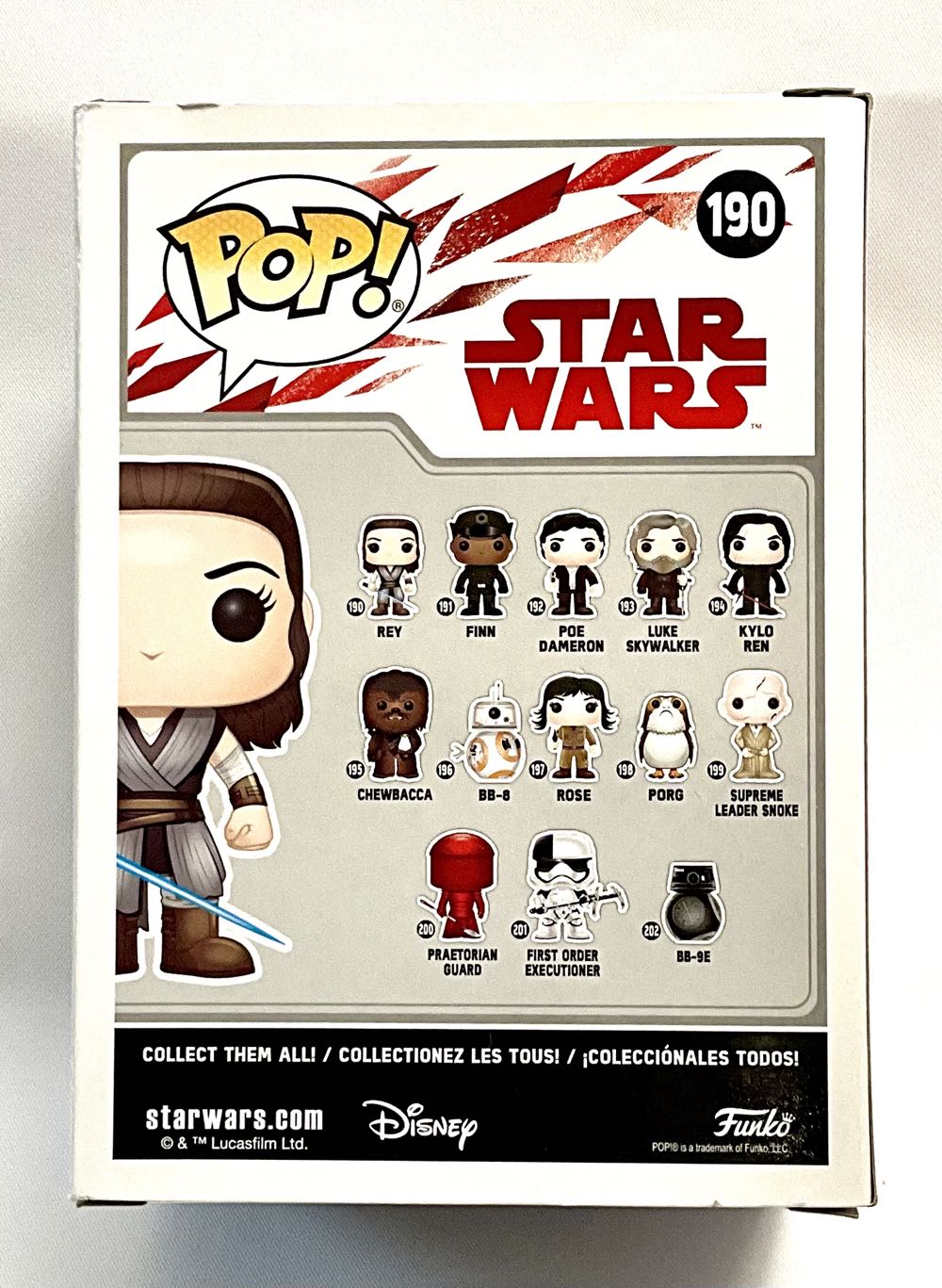 Star Wars #190 Rey  (Funko Pop!) action figure collectible [Barcode 889698147439] - Main Image 2