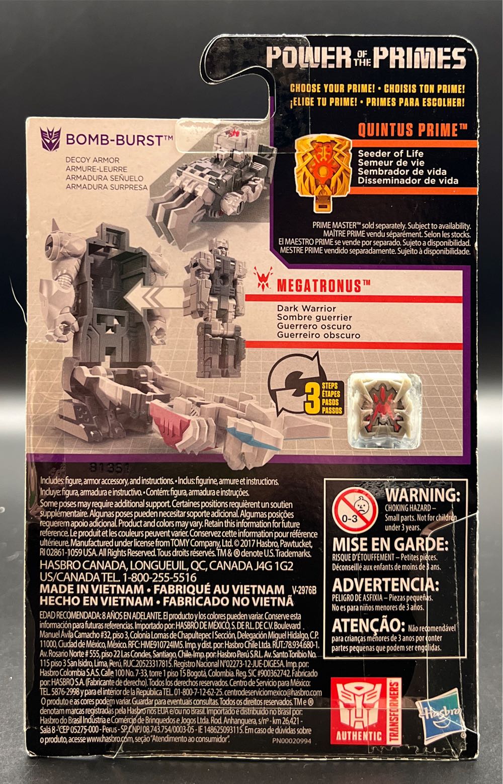 PP-37 Prime Master MEGATRONUS ✅ - Hasbro (Transformers: PW Trilogy Power Of The Primes) action figure collectible [Barcode 630509701209] - Main Image 2
