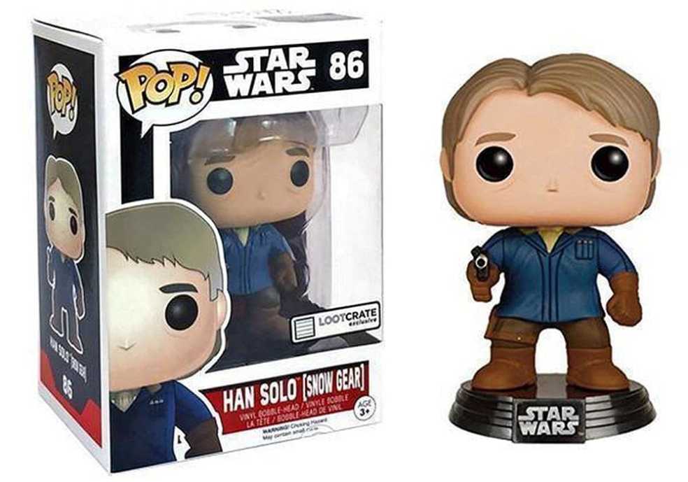 Funko Pop! - Movies - Star Wars - Han Solo (Snow Gear) #86 - Loot Crate Exclusive - Funko (Movies) action figure collectible [Barcode 849803065621] - Main Image 4