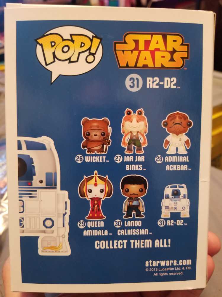 R2-D2 Signed By Mick Garris - Funko Pop! Movies (Star Wars) action figure collectible [Barcode 830395032696] - Main Image 4