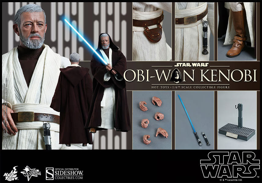 Obi-Wan Kenobi - Hot Toys (Star Wars: Episode IV - A New Hope) action figure collectible [Barcode 4897011176420] - Main Image 2