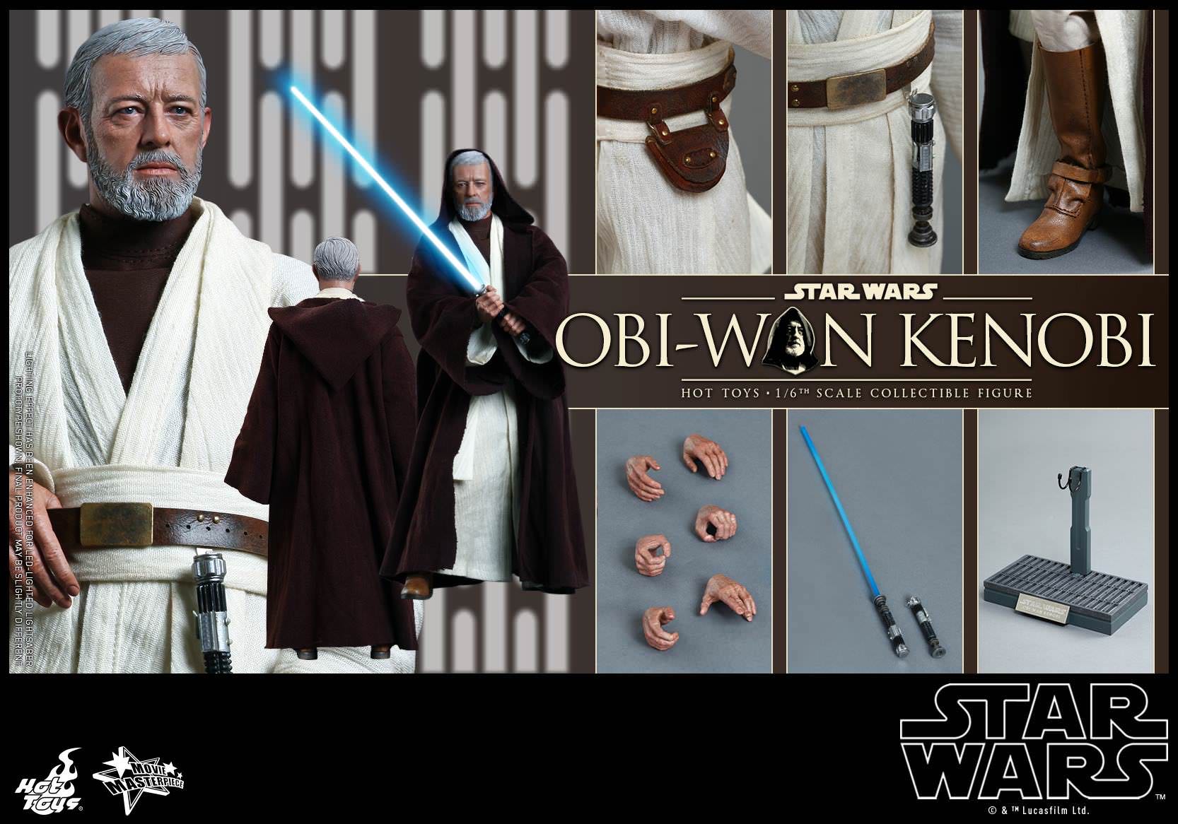 Obi-Wan Kenobi - Hot Toys (Star Wars: Episode IV - A New Hope) action figure collectible [Barcode 4897011176420] - Main Image 4
