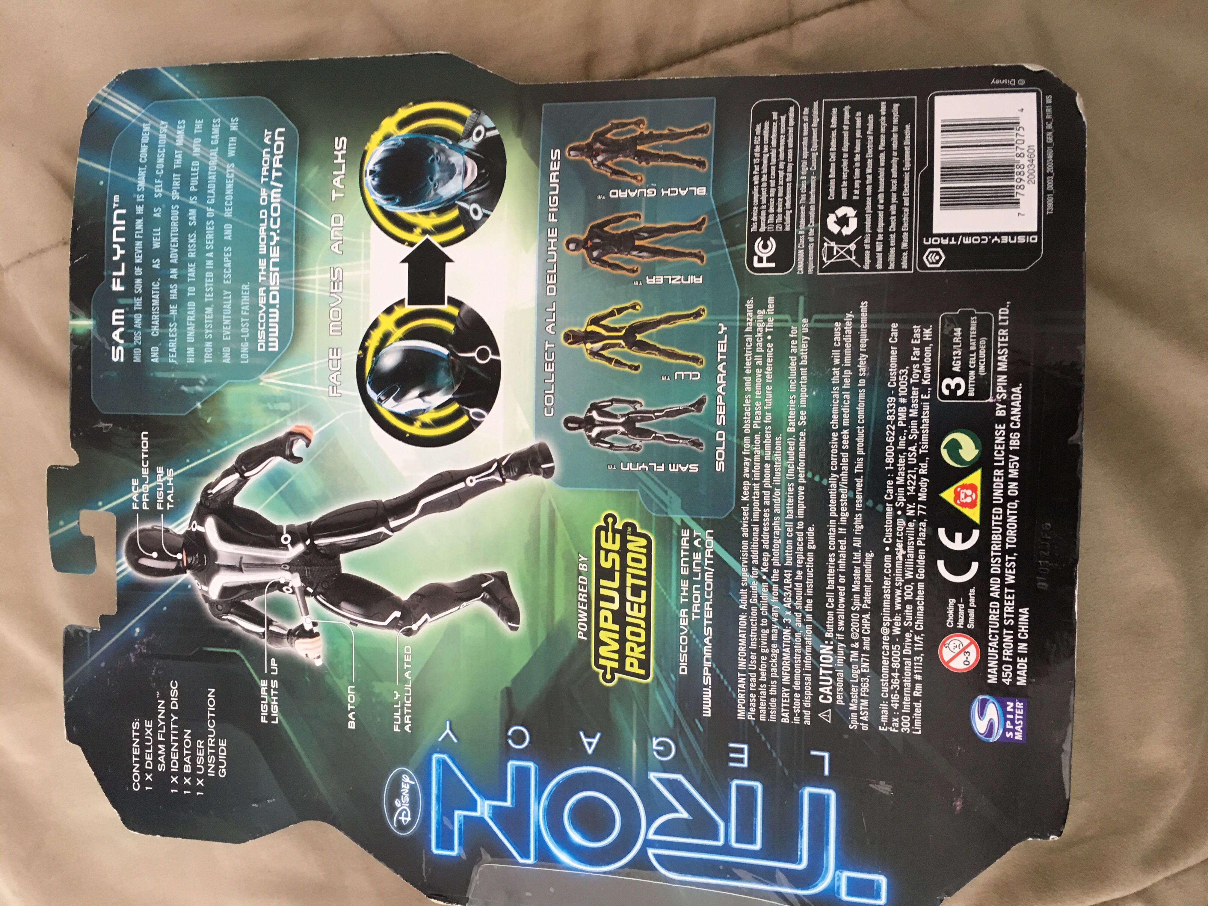 Tron Sam Flynn - Spin Master (Tron) action figure collectible [Barcode 778988870754] - Main Image 2