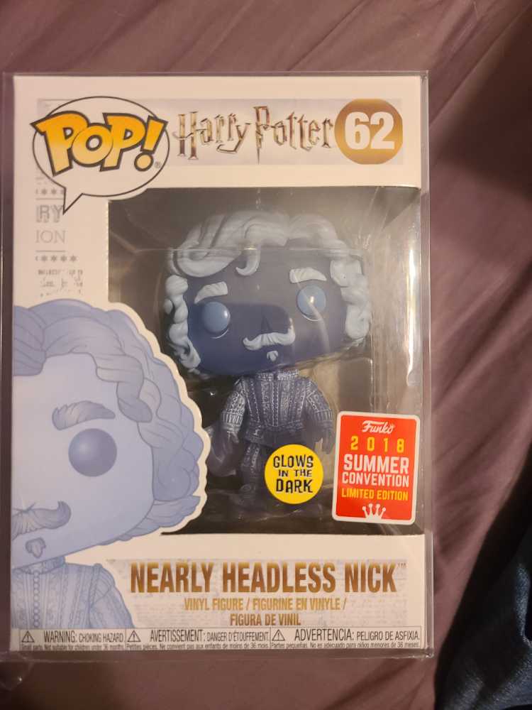 Harry Potter 62: Nearly Headless Nick (GITD)  action figure collectible [Barcode 889698312738] - Main Image 2